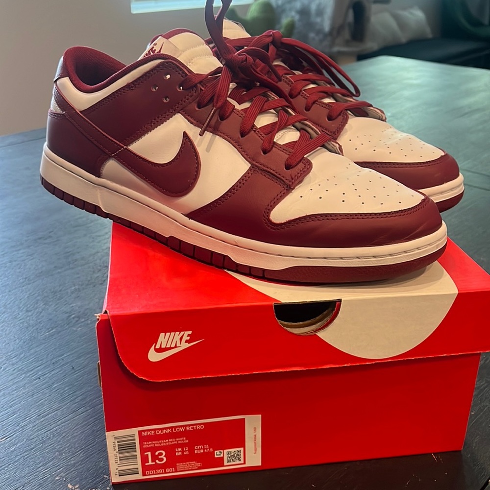 Nike Dunk Low Retro Team Red DD1391-601 Men's